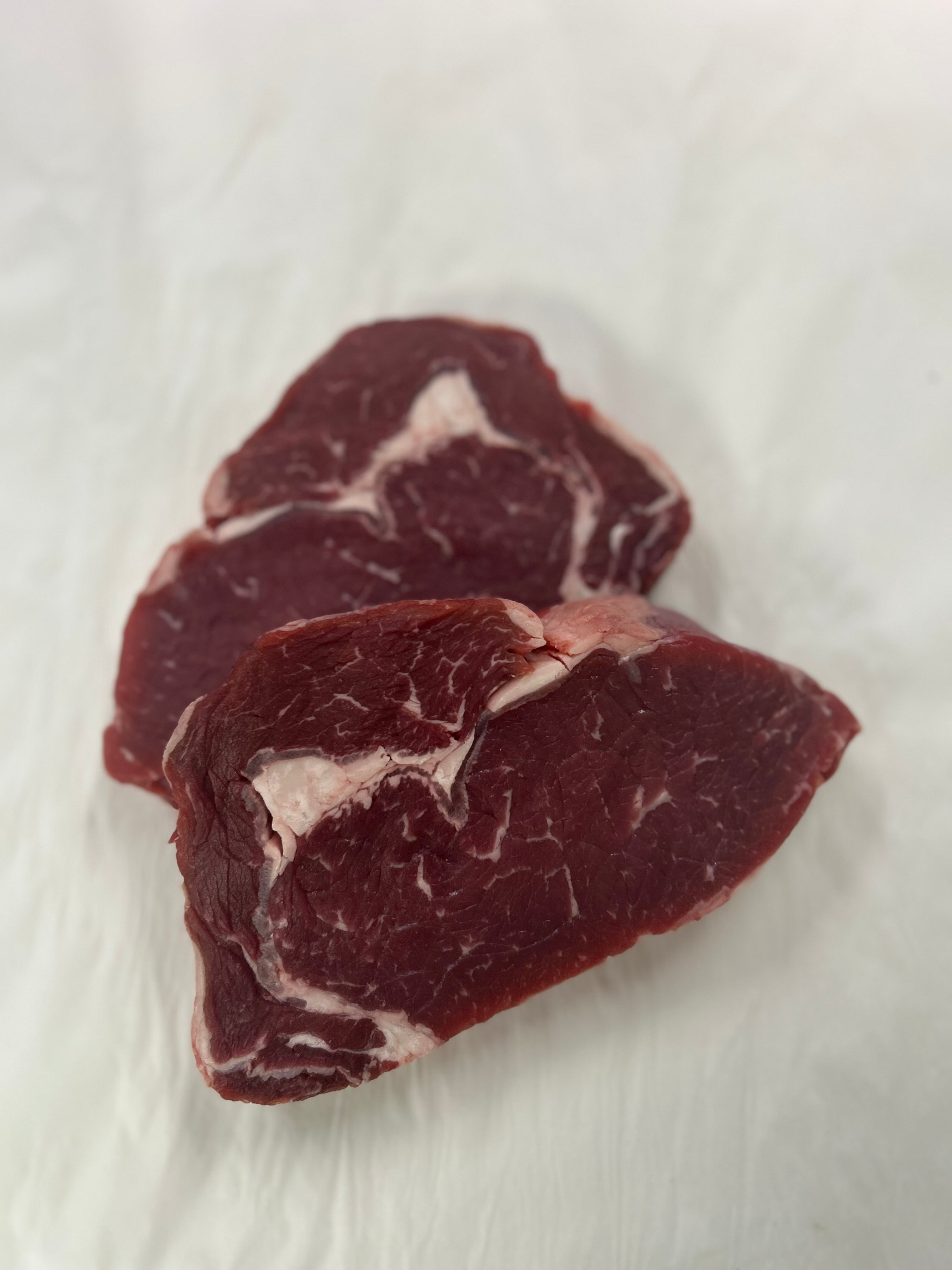 Rib eye steaks
