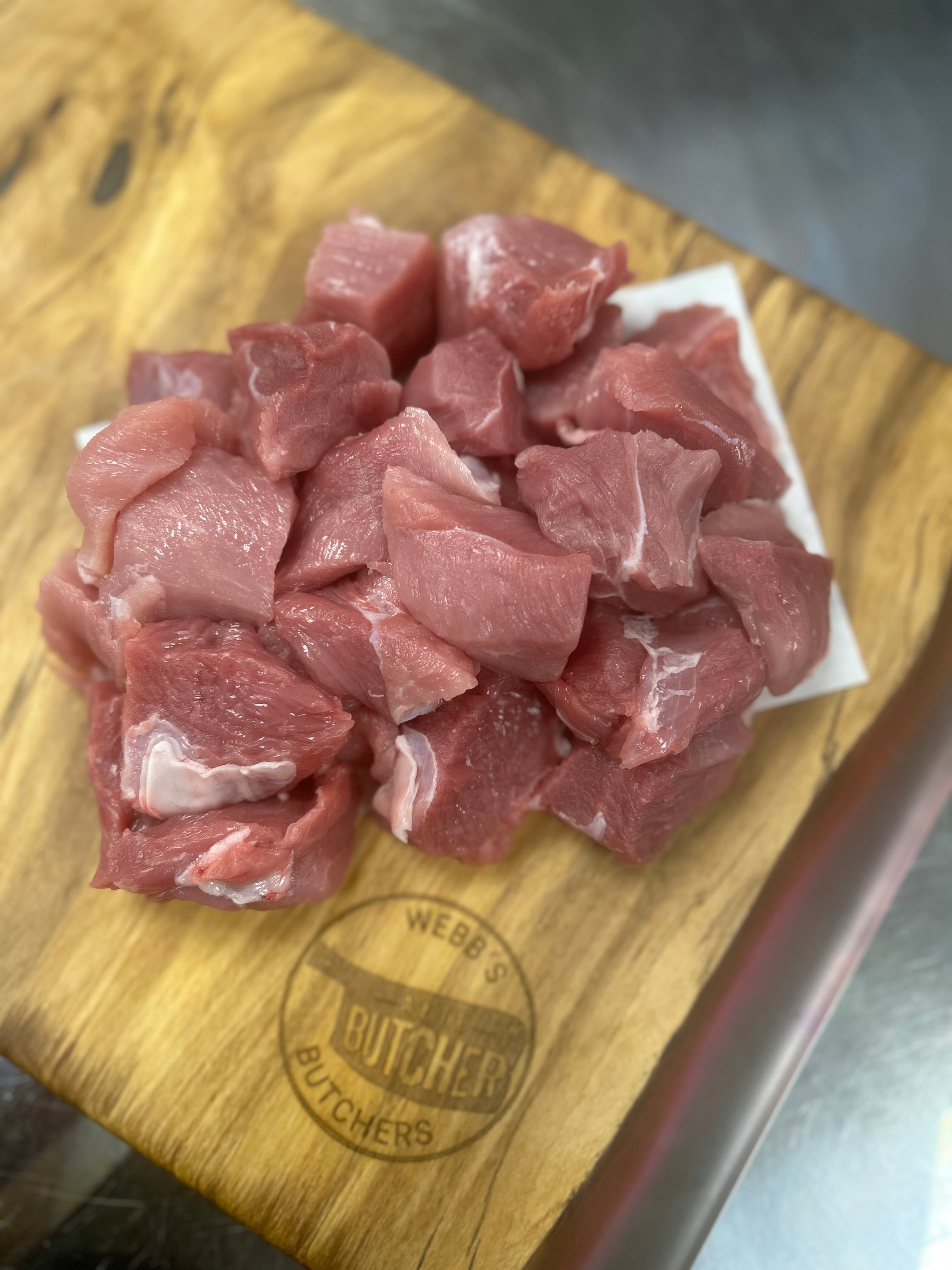 Diced pork