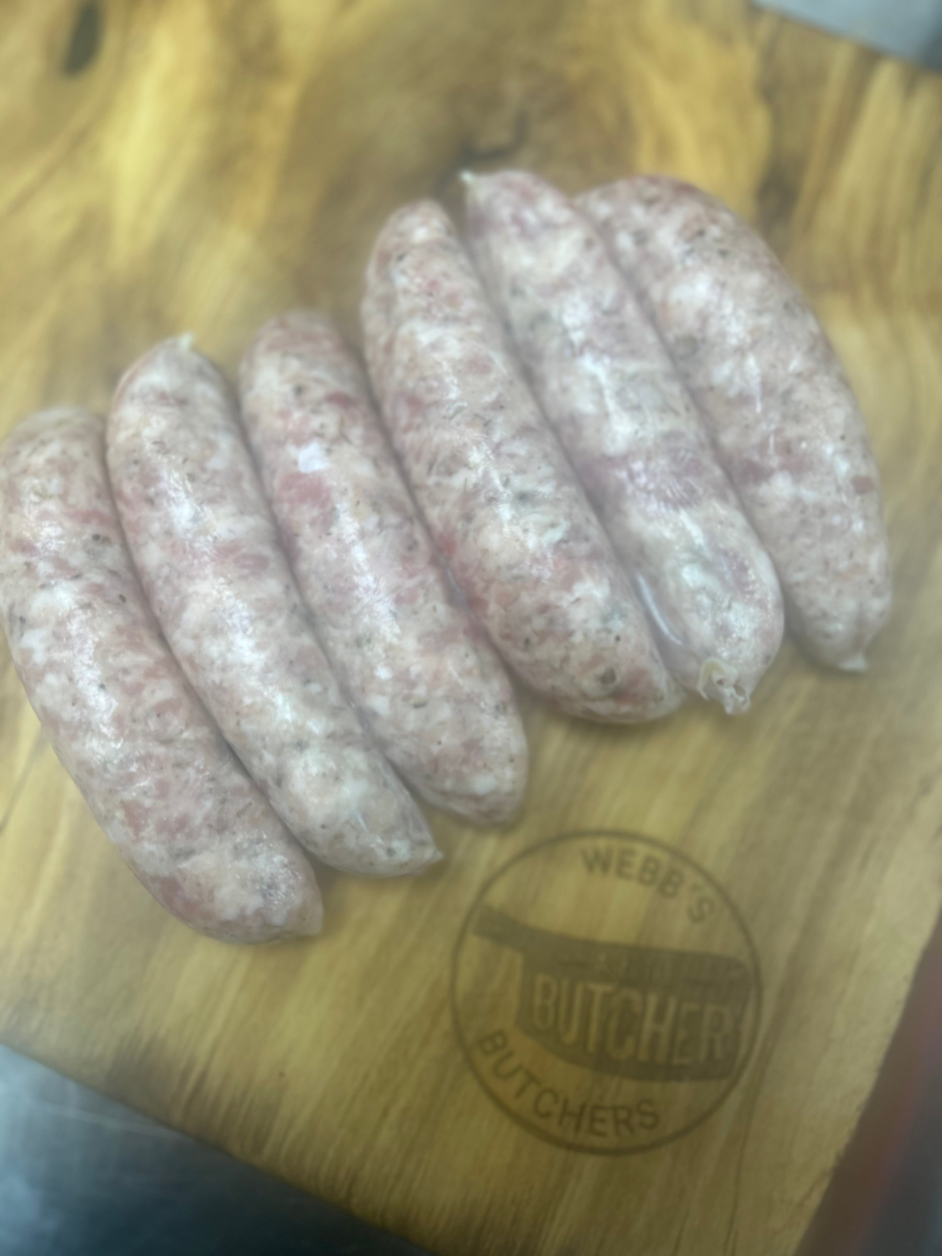 Herby sausages