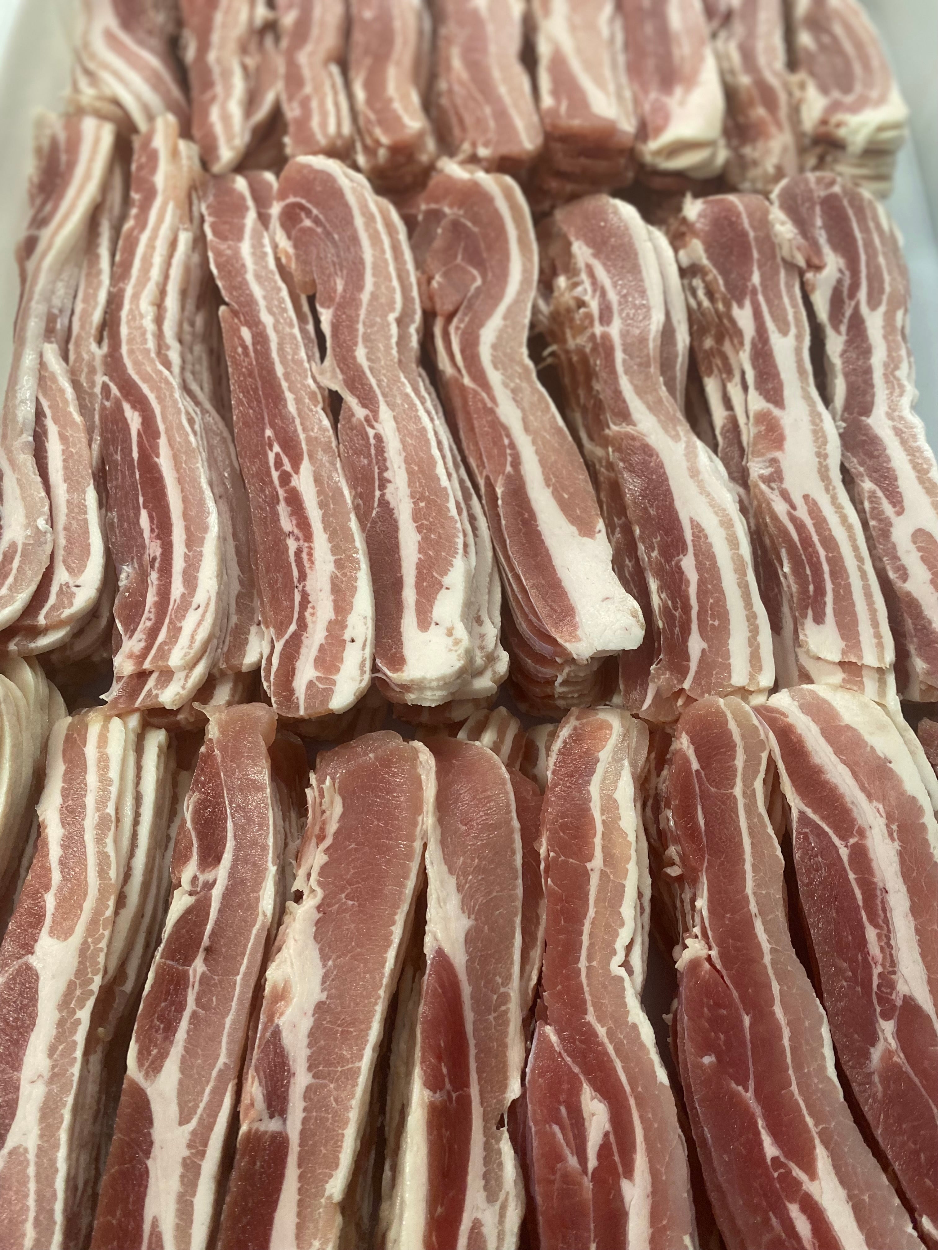 Dry cured Streaky bacon